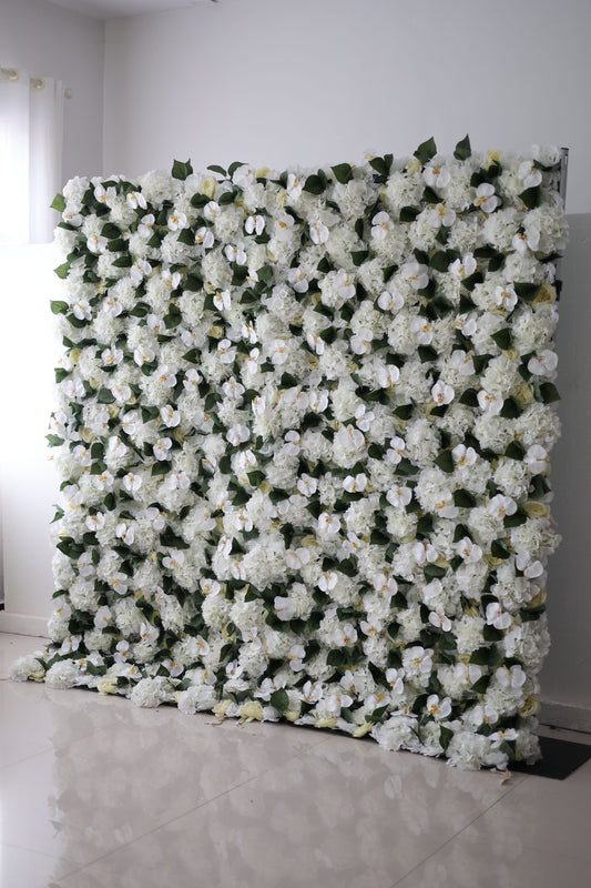 CB-003 White rose hydrangea 3D flower wall