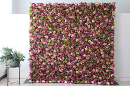 CB-001 Luxurious purple rose custom flower wall