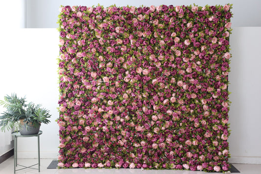 CB-001 Luxurious purple rose custom flower wall