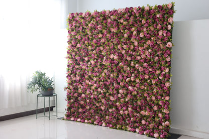 CB-001 Luxurious purple rose custom flower wall