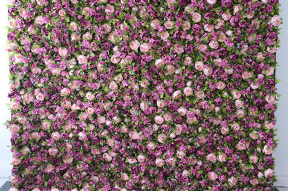 CB-001 Luxurious purple rose custom flower wall